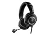 Audio-Technica ATH M50xSTS StreamSet Kablet Høretelefoner Sort