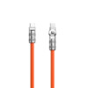DUDAO L24CC 120W USB-C - USB-C Cable USB-C to USB-C 1m Orange