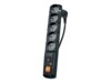 acar F5 PRO Strømstødsbeskytter 5-stik 10A Sort 5m