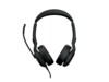 Jabra Evolve2 50 UC Stereo Kablet Høretelefoner Sort