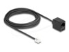 DeLOCK Telefonkabel 5m Sort