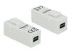 Delock Keystone module DisplayPort adapter Hvid