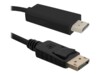 Qoltec Videoadapterkabel 1m Sort