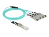DeLOCK 3m Ethernet 40GBase-AOC kabel Akvamarin