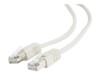 Gembird CAT 5e Kabel med afskærmning med folie og kobberfletning (SFTP 50cm Patchkabel Beige