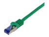 LogiLink Professional Ultraflex CAT 7 (kabel)/CAT 6a (stikforbindelser) S/FTP 50cm Patchkabel Green RAL6024