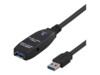 DELTACO USB3-1001 USB forlængerkabel 3m Sort