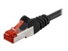 goobay CAT 6 SFTP, PiMF 7.5m Patchkabel Sort