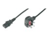 ASSMANN Strøm IEC 60320 C13 Effekt BS 1363 (male) Sort 1.8m Strømkabel