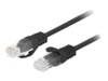 Lanberg CAT 6 Ikke afskærmet parsnoet (UTP) 50cm Patchkabel Sort RAL 9004