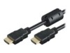 M-CAB HDMI-kabel med Ethernet 5m Sort