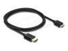 Delock HDMI-kabel 1m Sort