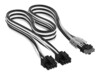 CORSAIR 8 pin PCI Express-strøm (male) - 16-pin PCI Express-strøm (male) Sort Hvid Strømkabel