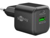 USB-C™ PD GaN Dual Fast Charger (20 W) black, black, black
