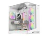 GameMax Infinity NEX C56 VC WH Tower ATX Hvid Transparent