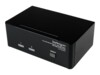 StarTech.com 2 Port KVM - DVI and VGA w/ Audio and USB 2.0 Hub - Dual Monitor / Display / Screen KVM - DVI VGA (SV231DDVDUA) KVM / audio / USB switch Desktop