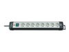 brennenstuhl Premium-Line extension socket H05VV-F 3G1,5 Stikdåse 8-stik Sort Grå 3m