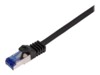 LogiLink Professional CAT 6a S/FTP 1.5m Patchkabel Sort RAL 9011