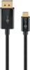 goobay Videoadapterkabel 1m Sort