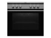 Amica Design by CODE EHC 12713 E Ovn med komfur Til indbygning Keramisk kogeplade Rustfrit stål