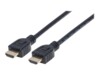 Manhattan HDMI han -> HDMI han 1 m Sort