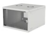 Intellinet Network Cabinet, Wall Mount (Basic), 6U, 400mm Deep, Grey, Flatpack, Max 50kg, Glass Door, 19', Parts for wall installation not included, Three Year Warranty Kabinet Grå