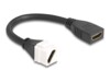 Delock HDMI-kabel 20cm Sort