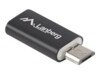 Lanberg USB-C adapter Sort