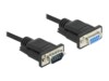 Delock Serielforlængerkabel 1m Sort