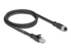 DeLOCK CAT 5e S/FTP 1m Kabel til netværksadapter Sort