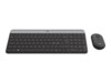 Logitech Slim Wireless Combo MK470 Sæt med mus og tastatur Trådløs Nordisk