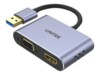 Unitek Videoadapter HDMI / VGA / USB 15cm Grå