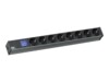 Bachmann BlueNet BN0500 Stikdåse 8-stik 16A Sort