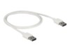 Delock Easy USB-kabel 1m Hvid