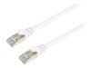 Prokord CAT 6a S/FTP 30cm Netværkskabel Hvid
