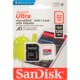 SanDisk Ultra microSDHC 32GB 120MB/s
