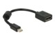 Delock DisplayPort adapter 21cm Sort