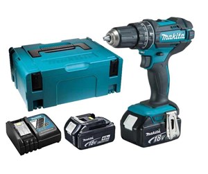 Makita DHP482RTJ Slagboremaskine 18V Batteridrevet 2 batterier inkluderet