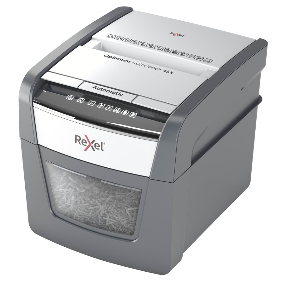 Rexel AutoFeed 45X Makulator Kryds snit 4x28 mm
