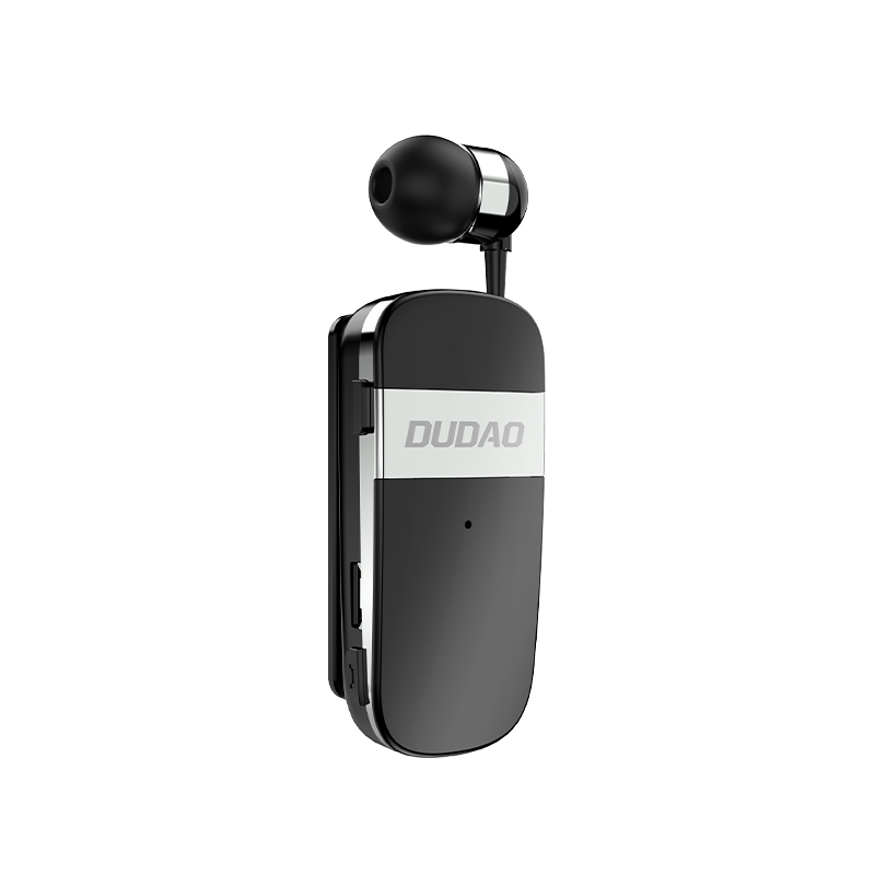 DUDAO GU9 Extendable Wiring Bluetooth Earphone Trådløs Hovedtelefoner Sort