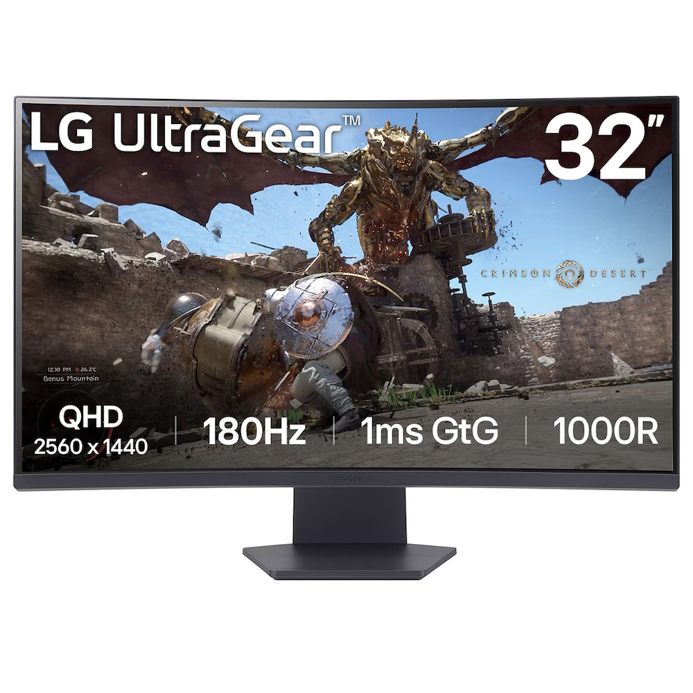 LG UltraGear 32GS60QX-B 32' 2560 x 1440 (2K) HDMI DisplayPort 180Hz