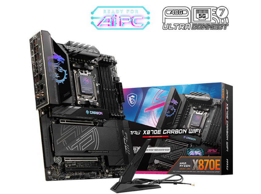 MSI MPG X870E CARBON WIFI ATX Socket AM5 AMD X870E