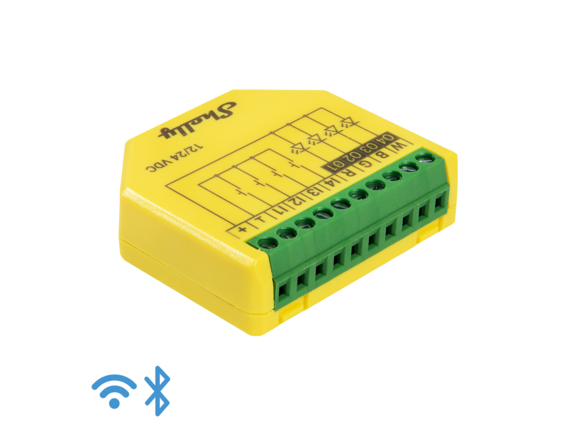 Shelly Plus RGBW PM Grøn, Gul