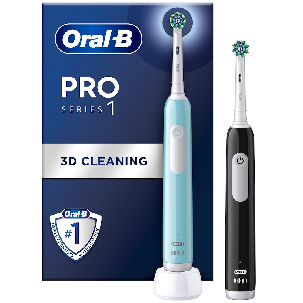 Oral-B Pro 1 PRO1CRSDUO Elektrisk Tandbørste Sort