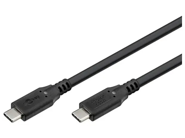 goobay USB 3.2 USB Type-C kabel 2m Sort
