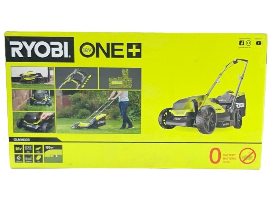 Ryobi One+ OLM1833B Græsslåmaskine Elektrisk 33 cm Skærebredde