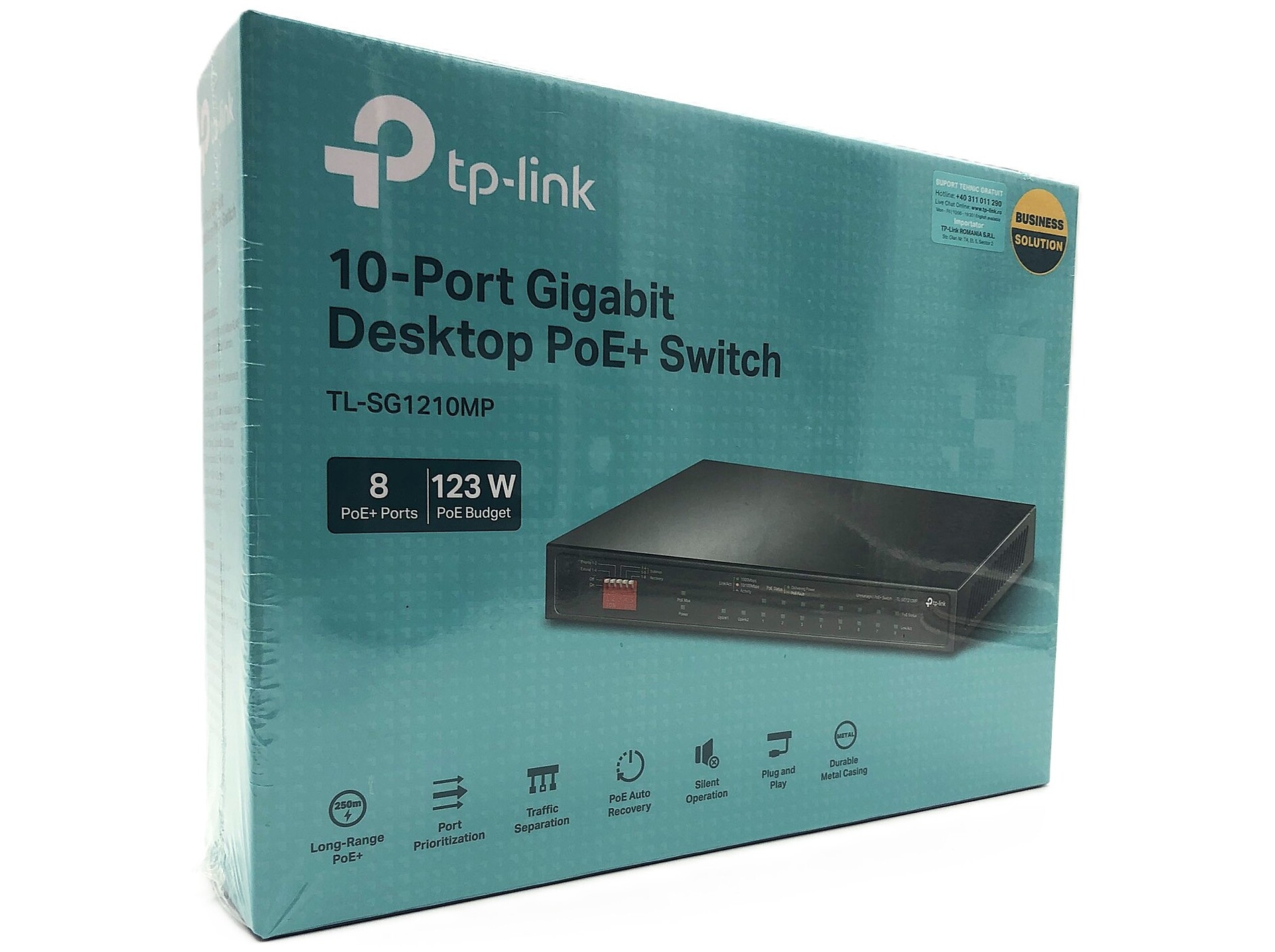 TP-Link TL-SG1210MP V2 Switch 10-porte Gigabit PoE+