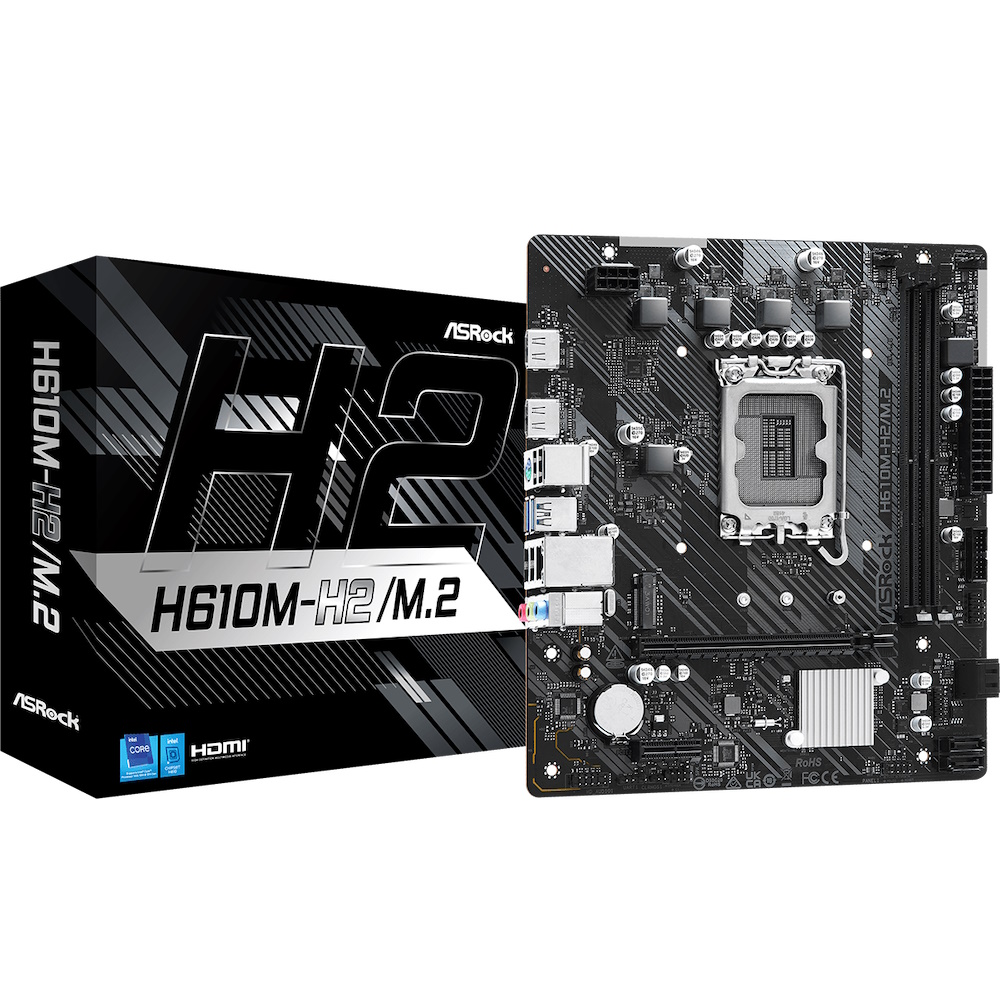 ASRock H610M-H2/M.2 Micro ATX LGA1700 sokkel Intel H610