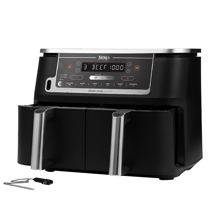 Ninja Foodi MAX AF451EU Dobbelt varmluftssteger 2.47kW Sort