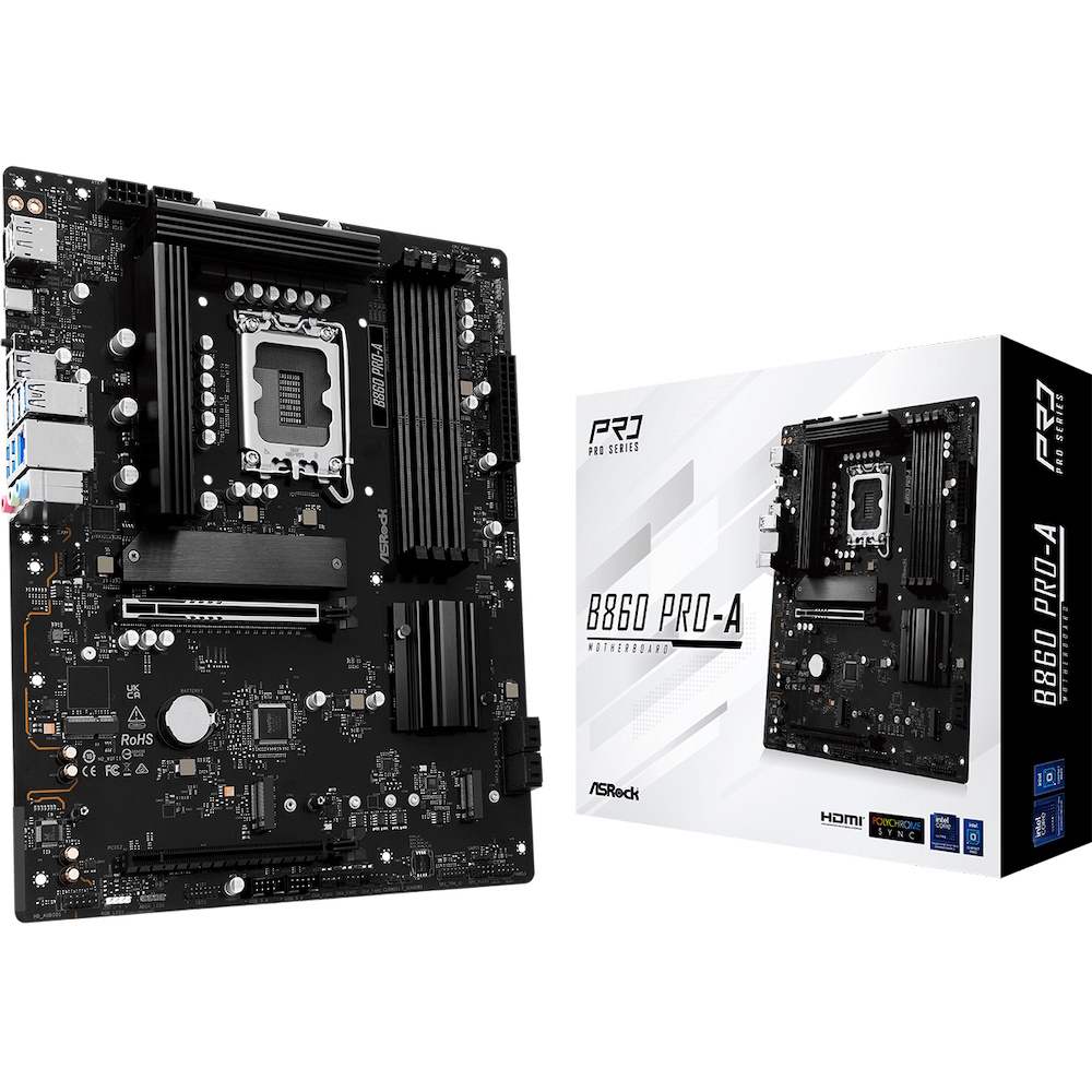 ASRock B860 Pro-A ATX LGA1851 sokkel Intel B860